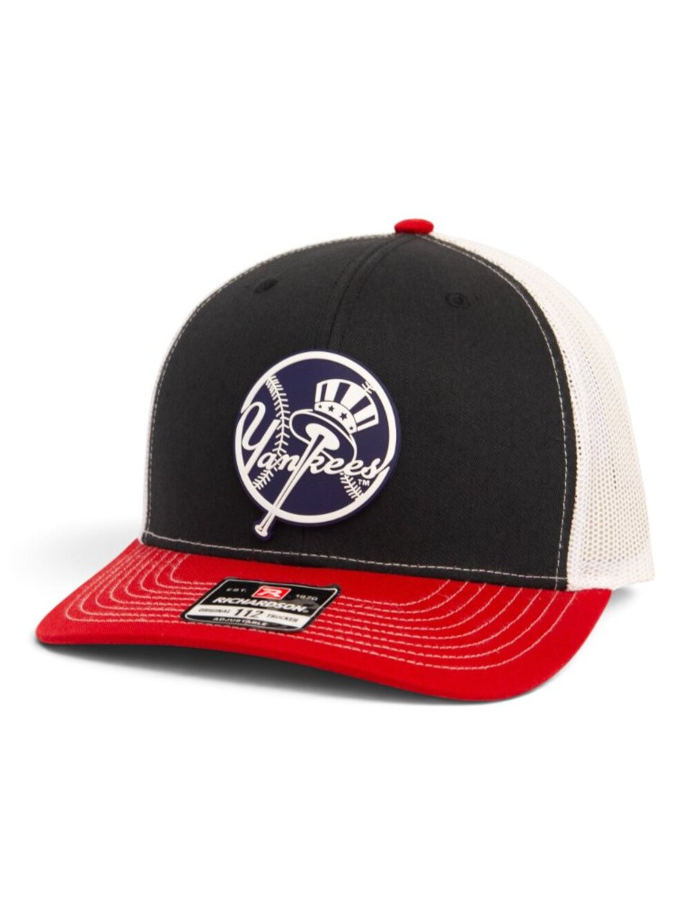 New York Yankees Navy 3D Snapback Trucker Hat- Black/ White/ Red